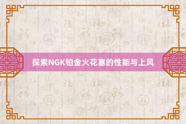 探索NGK铂金火花塞的性能与上风